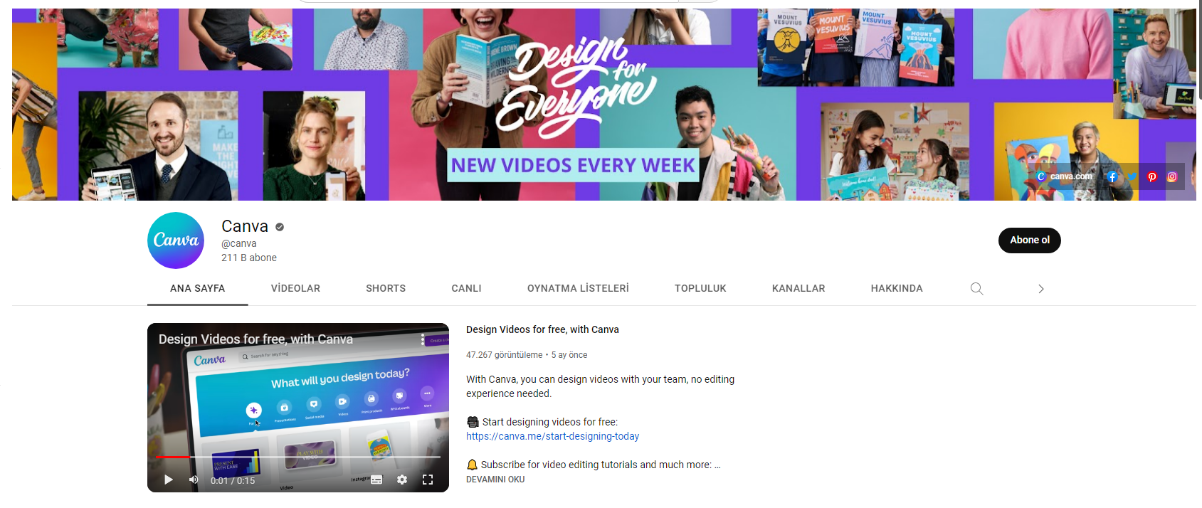 canva youtbe